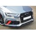 Накладка сплиттер на передний бампер вариант 2 на Audi RS6 C7